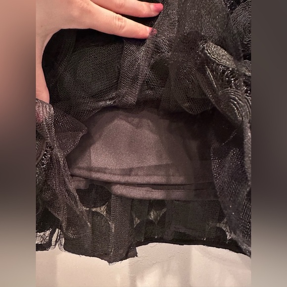 Anthropologie Tracy Reese Black Raffia Circle Lace Midi Skirt Sz 4 - Picture 10 of 15